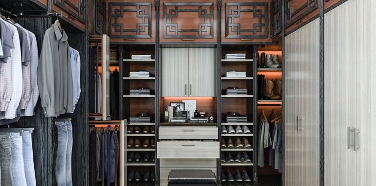 Asian Inspired Walk in Closet 768x381